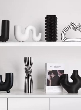 速发简约软装高级感酒柜装饰品摆件轻奢客厅小众抽象艺术家居