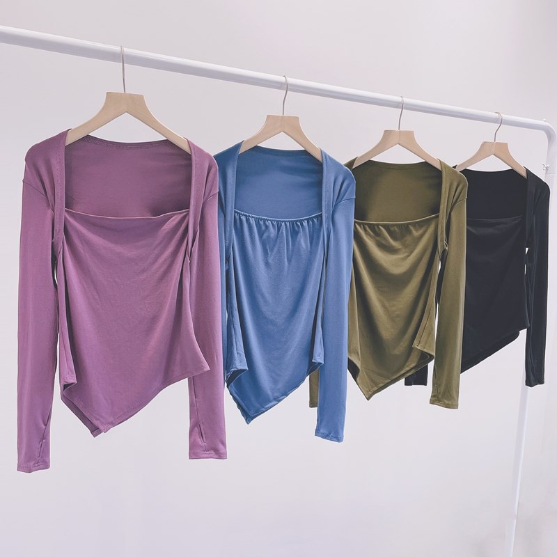 速发基肩芭蕾风舞古典舞练功服中国伽形体包训服套指袖瑜舞服