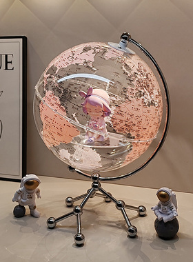 速发地球仪生件轻奢礼级感送生的高物10岁孩摆日礼物男孩