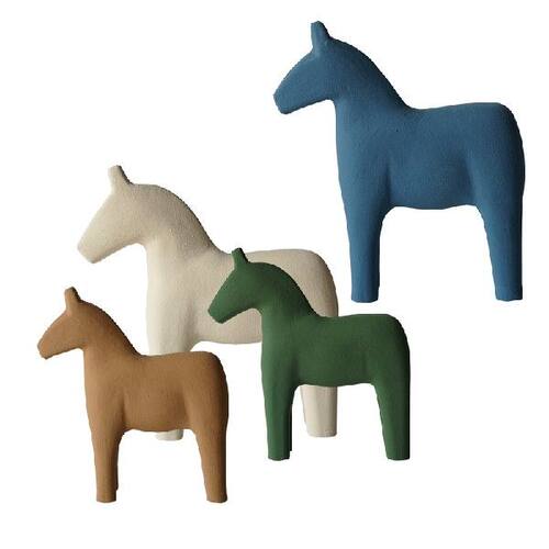 极速Wooden Horse Figurines for Home Decoration Home Decor