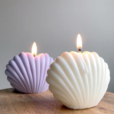 DIY Shell Candle Mold Aromatherapy Candle Plaster Mold 3D Ma