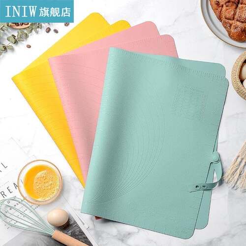 极速1pc Solid Color Silicone Baking Mat Non-Stick Cookin