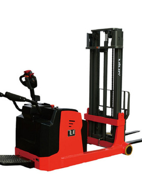 站驾式全电动托盘堆垛车铲车MBB10/15升降搬运叉车厂家堆高车1吨