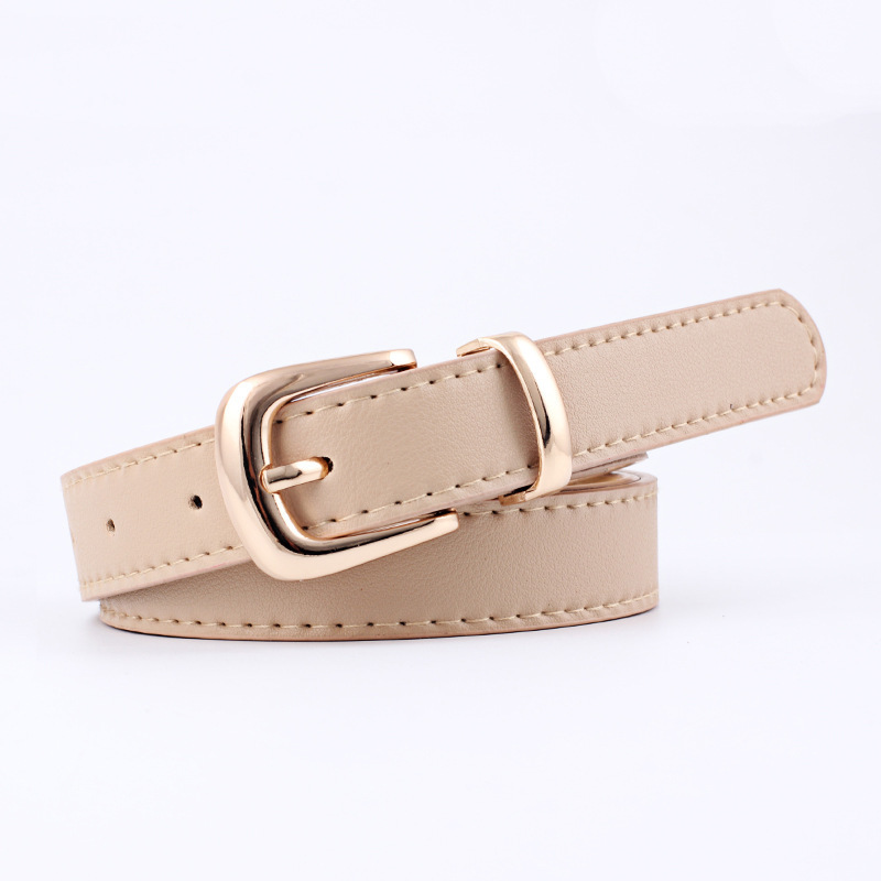 High-quality Alloy Pin Buckle Belts Black Waistband Belt 201