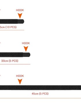 20 Cable Ties Reusable Fastening Wire Organizer Zip Ties Vel
