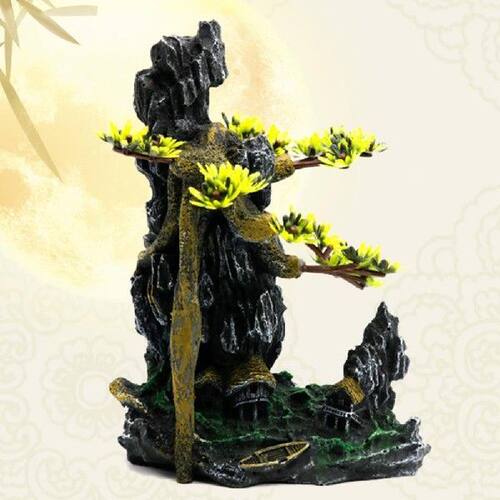 极速Unique Shape And Durable Resin Rockery Mountain Aquarium