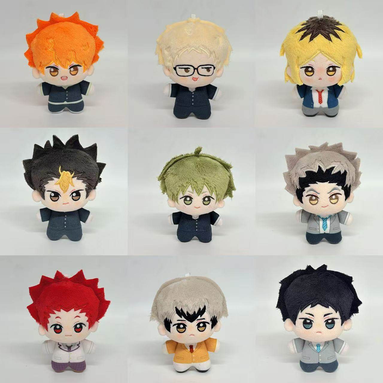 新款排球少年10cm月岛萤西谷夕努努体毛绒挂件公仔玩偶动漫礼物