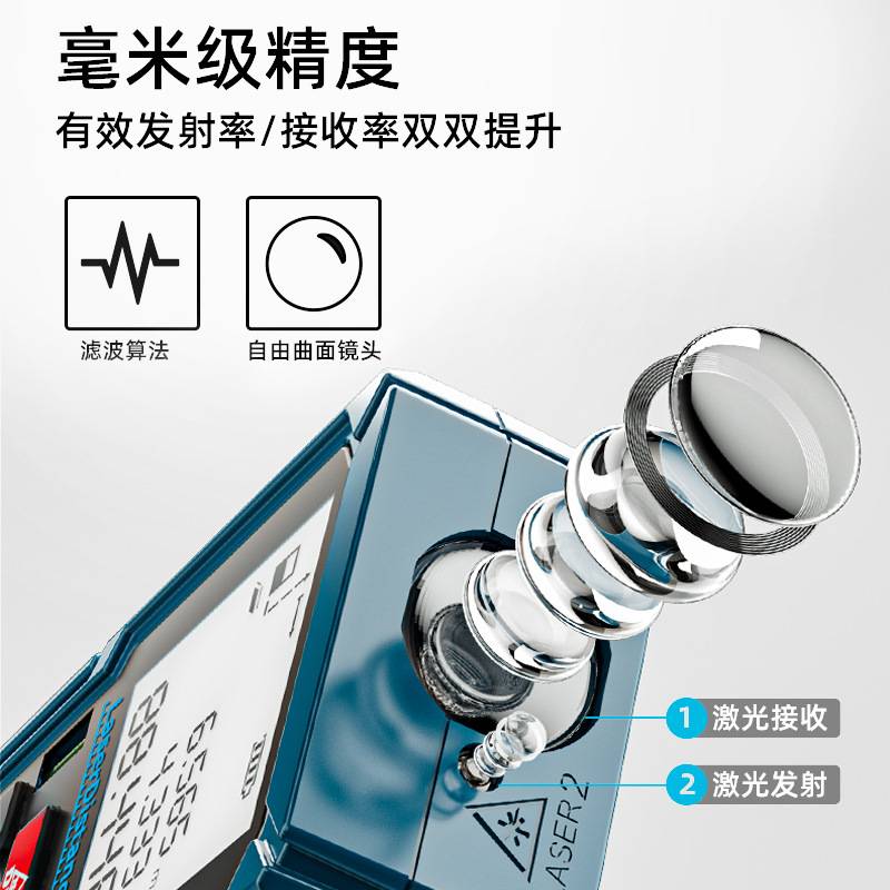 激光测距仪手持红外线测量尺电子尺高精度量房仪器距离测量仪