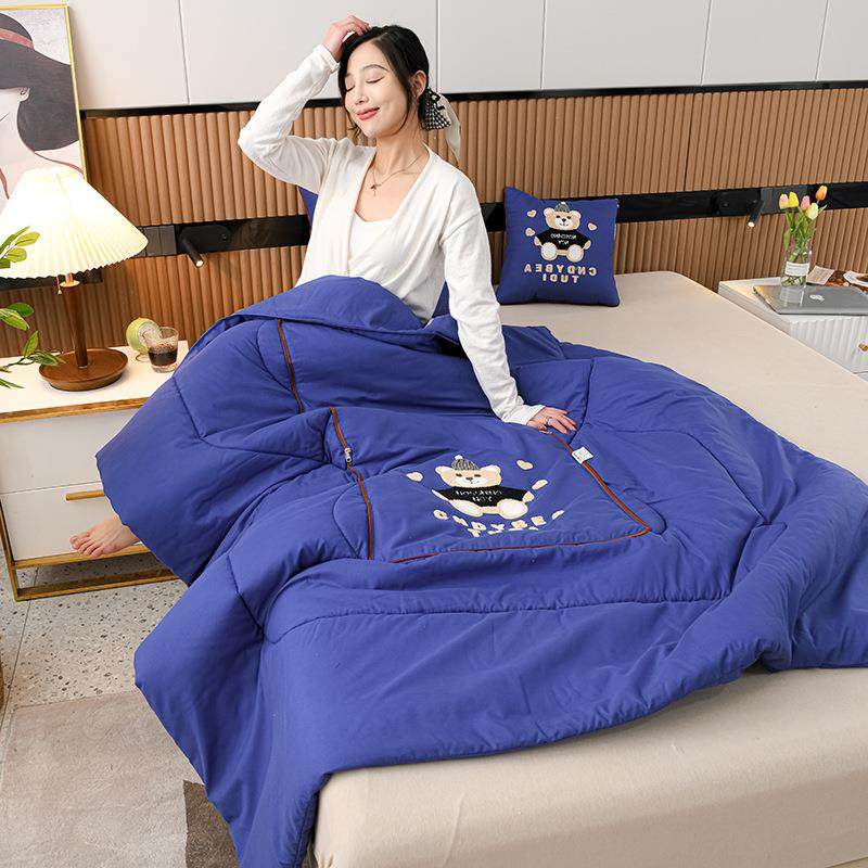 四季通用多功能毛巾绣抱枕被办公室午休被子家用沙发靠枕空调被,居家布艺,抱枕被,淘宝优惠券,粉丝福利购,淘宝优惠卷