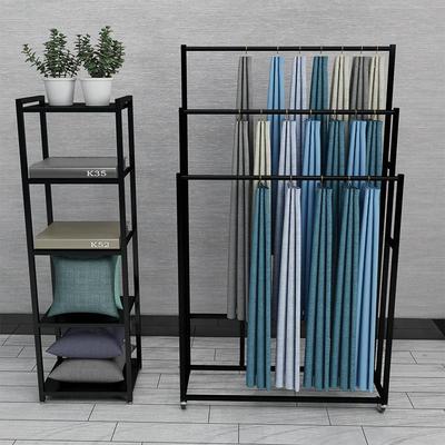 窗帘吊卡展示架布板落地式陈列架子移动布料样品色卡小样展架时尚