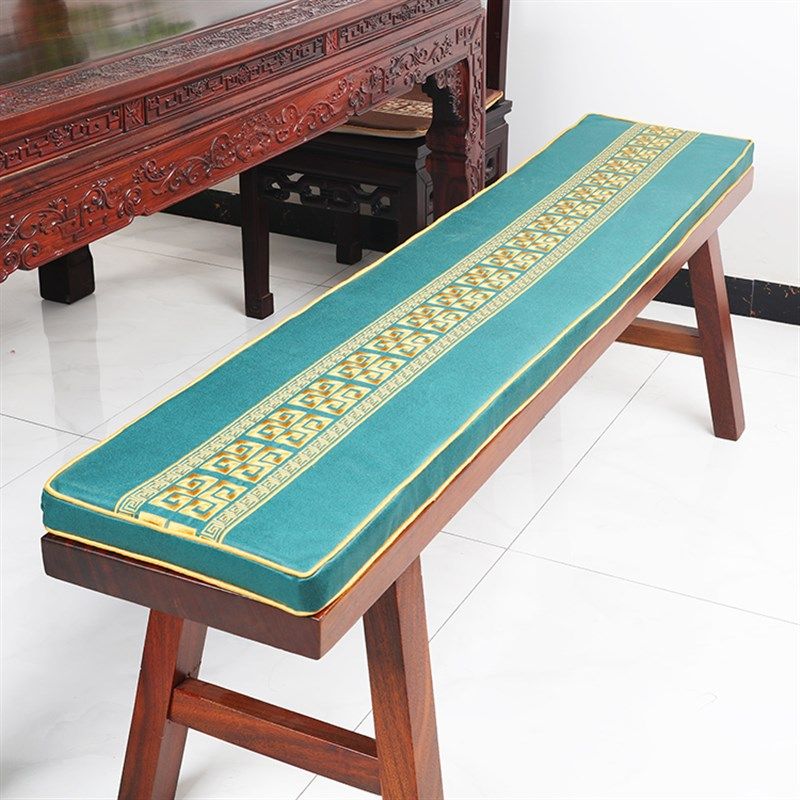 新中式实木长条凳椅垫沙发坐垫科技布防滑定制茶椅垫板凳鞋柜垫,居家布艺,椅垫,淘宝优惠券,粉丝福利购,淘宝优惠卷