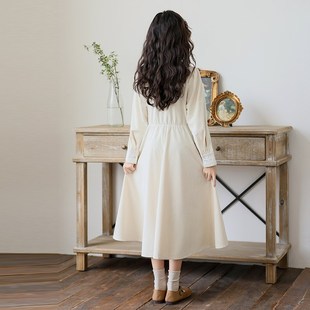 中大女童长袖连衣裙2024新款气质中长款法式裙子儿童洋气亲子秋冬