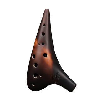 【凡土】陶笛12孔素烧SF十二孔高音F调熏烧专业演奏陶笛 林风推荐