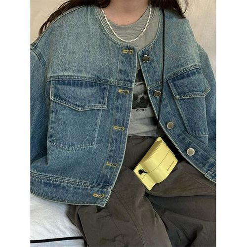 女童牛仔外套2025春夏儿童夹克衫男童上衣服中大童装宽松百搭休闲