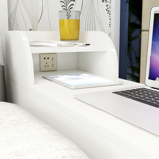 usb带插座沙发边柜扶手柜侧边柜客厅边几可充电角几茶水柜储物柜