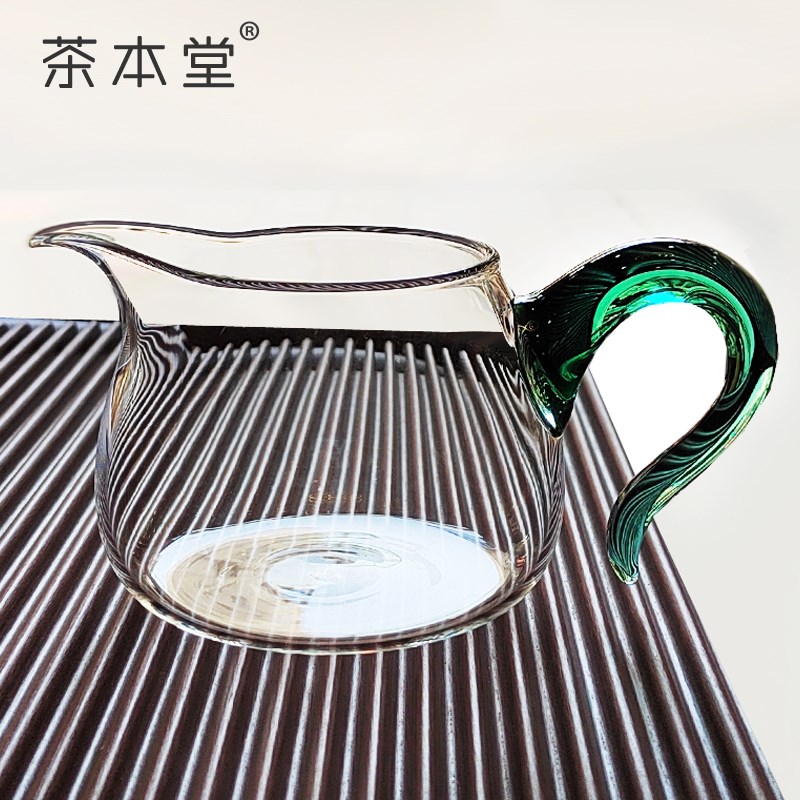 茶本堂公道杯茶漏公杯分茶器茶具耐热高硼硅加厚玻璃大号容量家用