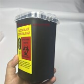 理发店一次性剃须刀片收纳盒刀片回收桶垃圾分类纹身师化妆废弃物