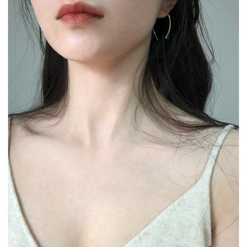 srrmhyn大耳圈 防过敏耳环 欧美夸张耳圈 圆圈圆环光面耳