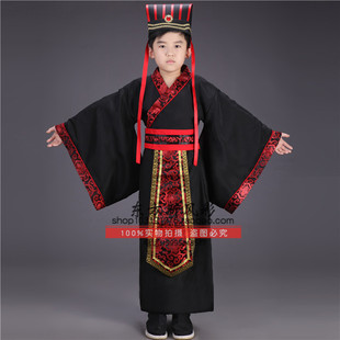 儿童古装诸葛亮三国演义曹操刘备张飞关羽服装话剧桃园三结义演出