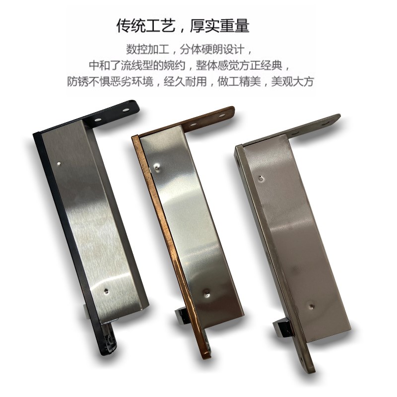 304隐形新款7英寸不锈钢自动暗双开门木门暗藏防火通道插销