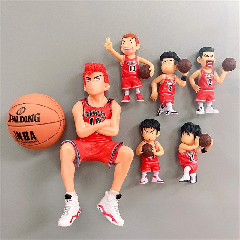 卡通可爱动漫灌篮高手冰箱贴怀旧流川枫樱木花道篮球磁性贴吸铁石,家居饰品,冰箱贴,淘宝优惠券,粉丝福利购,淘宝优惠卷