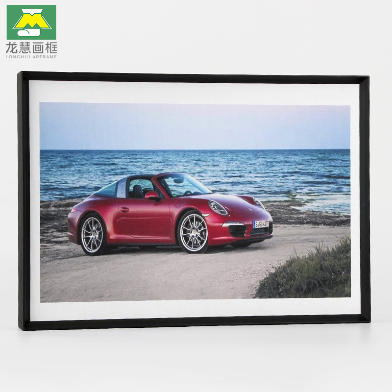 403铝合金画框定制尺寸 艺术微喷配框照片打印加面板相框装裱