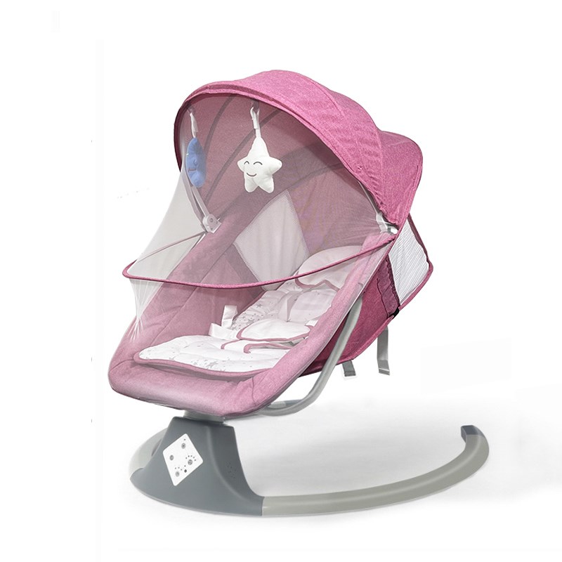 婴儿摇摇椅安抚椅新生儿可坐可躺电动摇篮床宝宝幼儿摇椅哄娃神器