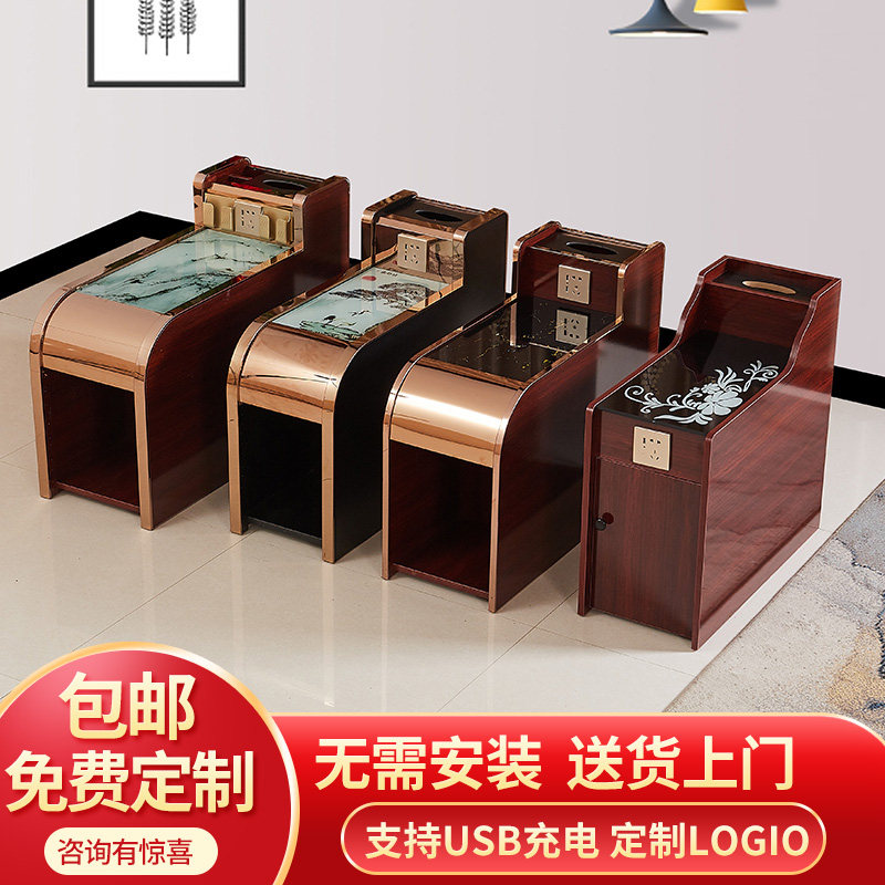 足疗足浴茶几柜简约经济型足疗美甲边几柜桑拿按摩洗脚柜美容茶几