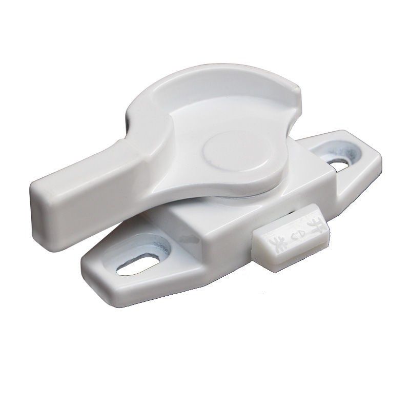 塑钢推拉窗加厚带保险月牙锁推拉移门窗钩锁塑钢窗户锁扣防盗锁,基础建材,窗锁,淘宝优惠券,粉丝福利购,淘宝优惠卷