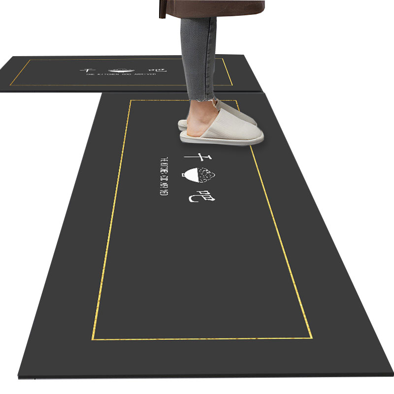 厨房地垫硅藻泥防滑防油可擦免洗专用地毯吸水长条垫子耐脏脚垫