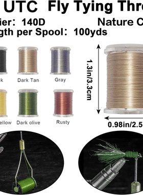 溪感飞蝇钩绑制线UTC绑制线140D超细线径强拉力不起毛12色可选