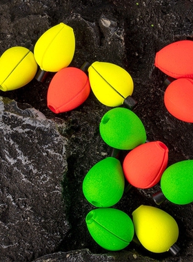 飞蝇钓天展钓水滴浮漂10枚可重复使用颜色鲜艳沉水若虫钓专用包邮