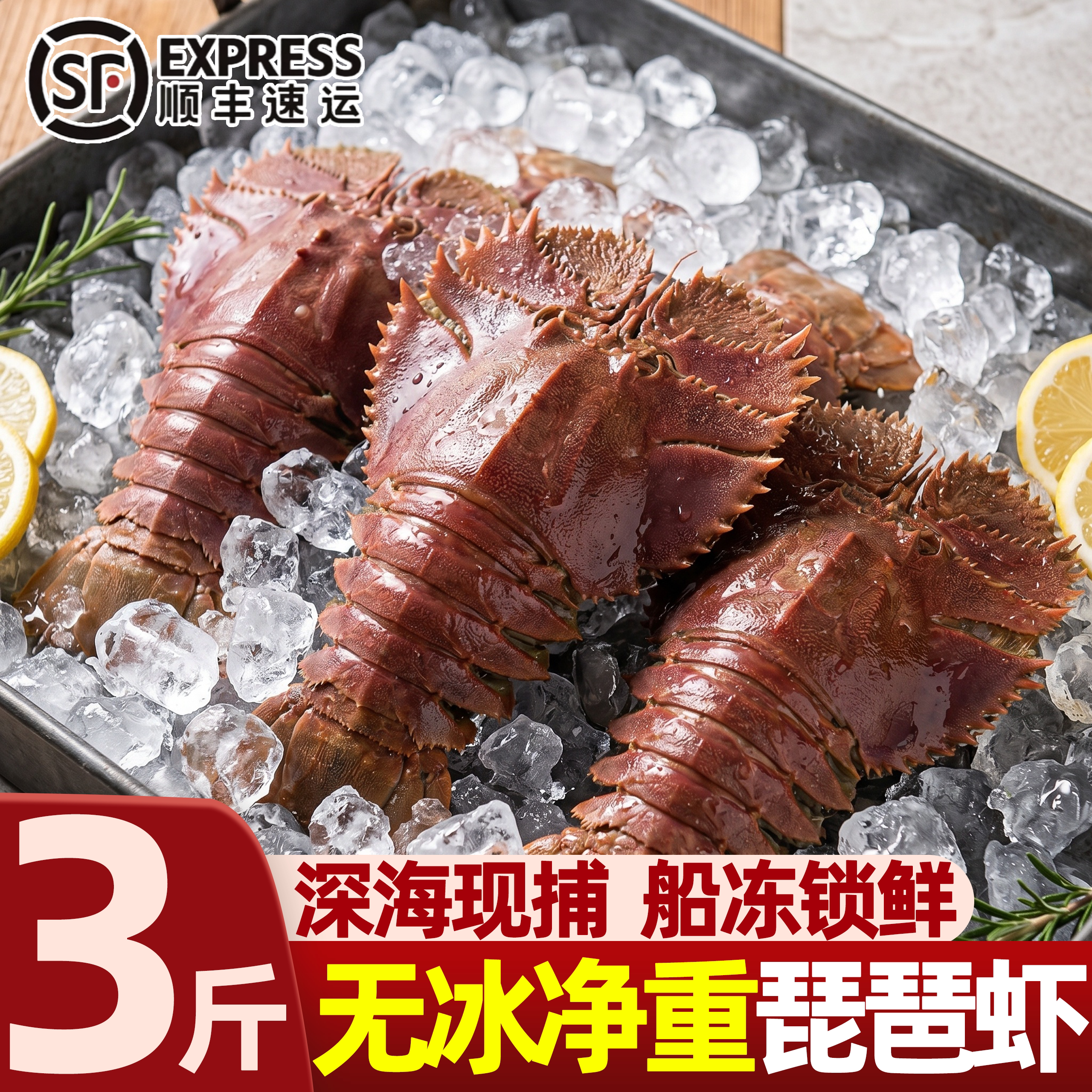 北海特大生鲜琵琶虾高质量