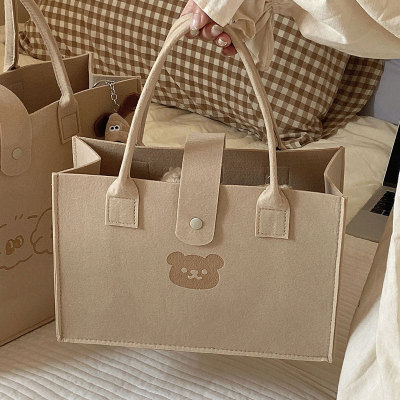 速发手提行大容量旅毡包礼品袋无纺布袋子时尚外出毛袋手拎购物袋