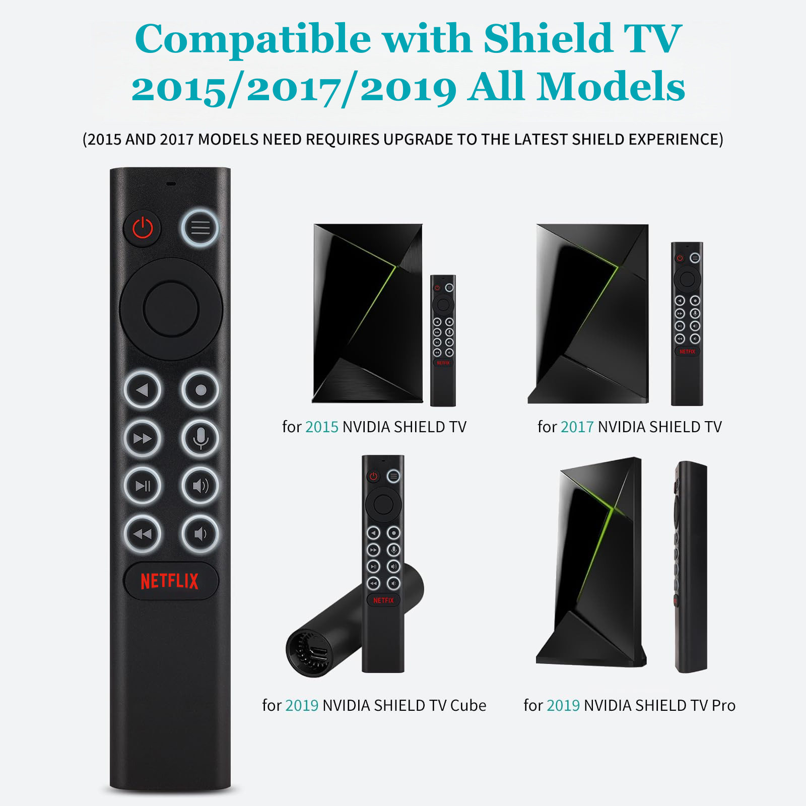 适用英伟达NVIDIA Shield TV Pro 2019款神盾机顶盒语音遥控器
