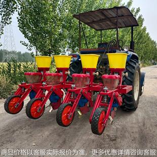 圆桶玉米播种机三行四行玉米大豆精播机免耕施肥精良播种机