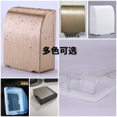 自粘式 防水盒墙壁开关插座保护罩 防水盒免拆线86型家用浴室粘贴式