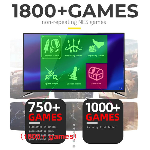 极速DATA FROG Video Game Console Handheld USB Wireless TV De