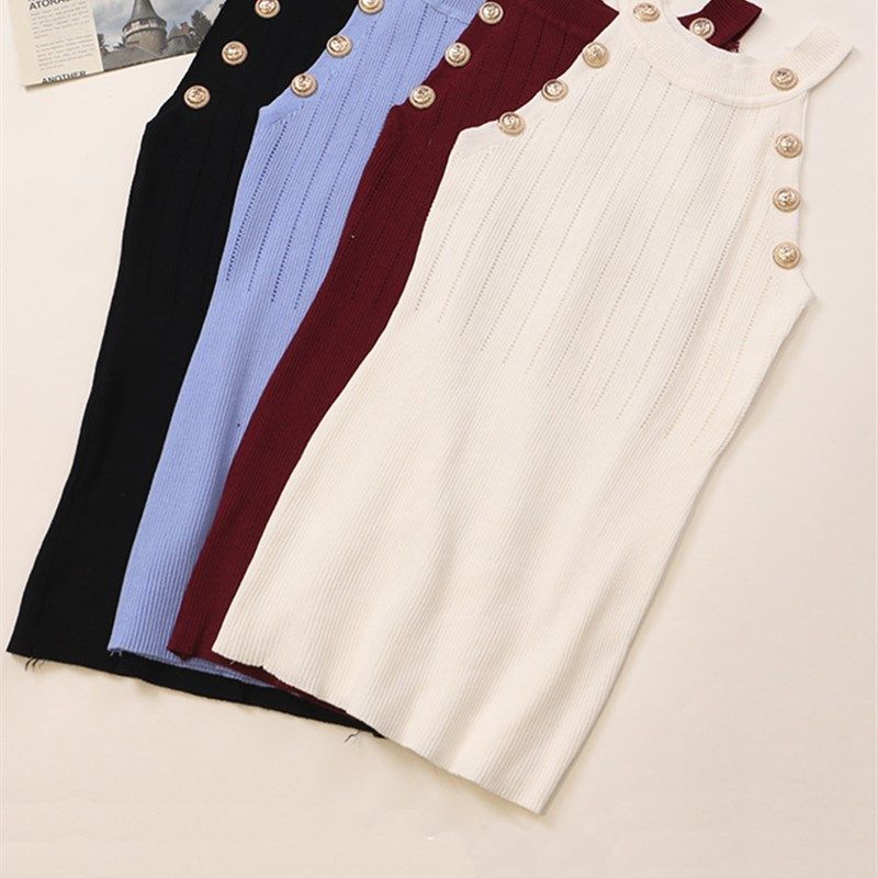 High Quality 2022 Summer New Hollow Out Womens Tank ops Thin