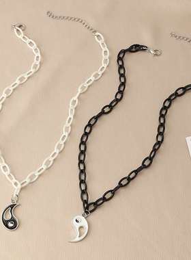 Nz2058 jewelry yuansufeng Steet earth cool Taiji gossip Neck