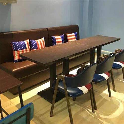 定做双人咖啡西餐厅火锅奶茶甜品店KTV酒吧卡座坐沙发餐桌椅组合