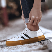 Fashion Shoes White Leather 2021 Skateboard Genuine Men High