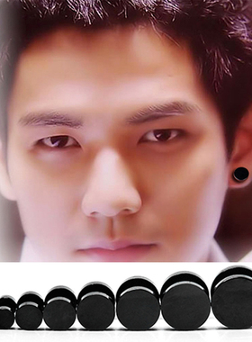 Alisouy Wholesale Fashion Black Steel Stainless Steel Earrin