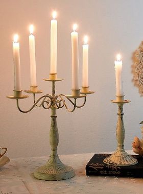 Pillar Vintage Candle Holder Stand Nordic Romantic Simple