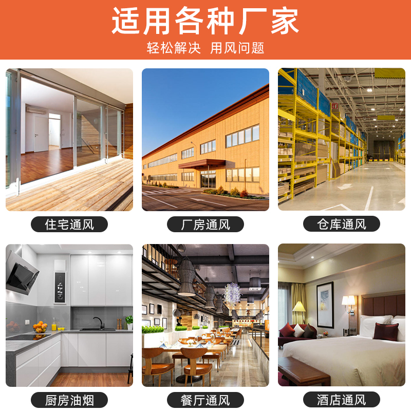 多翼式离心风机大功率工业380V通风换气220V除尘静音耐高温排风