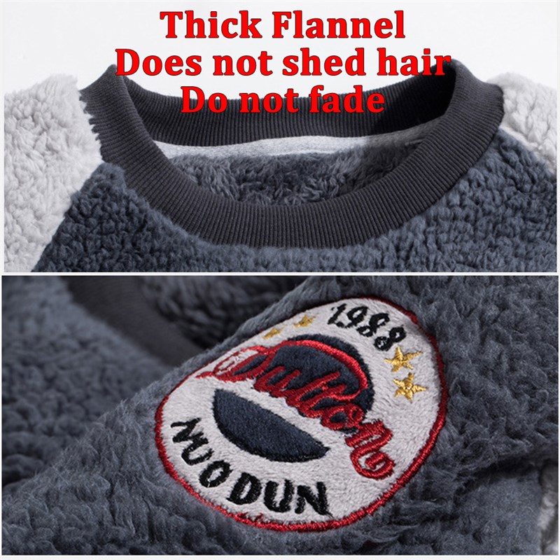 Men Luxury Flannel Pyjamas Sets Winter Super Warm Pijamas Fa