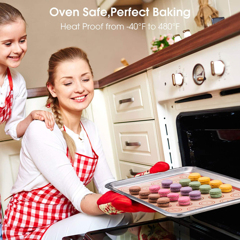 New Silicone Macaron Baking Mat for Bake Pans Macaroon Pastr