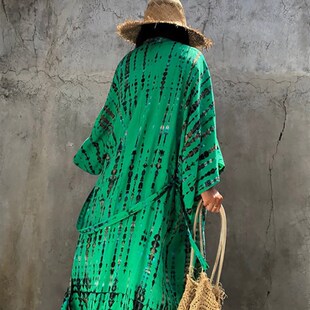 Fitshinling Snake Print Oversize Beach ver Up Swimwear 2022