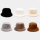 Bucket Hat Winter Faux Women Fur Panama Warm Rabbit Hats Wom