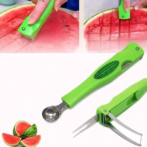 Watermelon Splitter Melon Ballers And Fruit Scoop Set